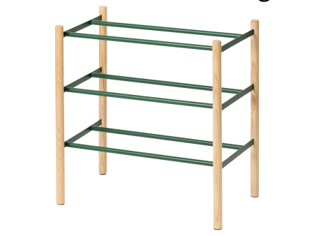 Expandable Shoe Rack (18  H)  - Steel - Forest Green Cheap