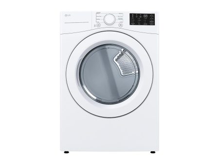 LG DLE3470W 7.4 Cu. Ft. White Ultra Large Capacity Front Load Dryer - display_model Discount