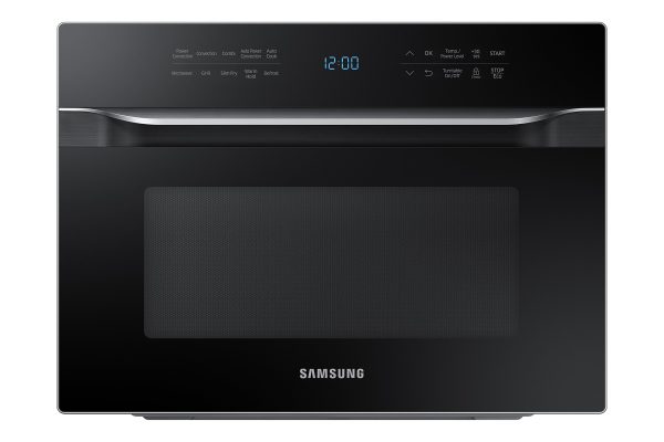 SAMSUNG 1.2 Cu Ft PowerGrill Duo Countertop Microwave Oven w  Power Convection, Ceramic Enamel Interior, Built-In Capability, 900 Watt, MC12J8035CT AA, Fingerprint Resistant Stainless Steel, Black - display_model Supply