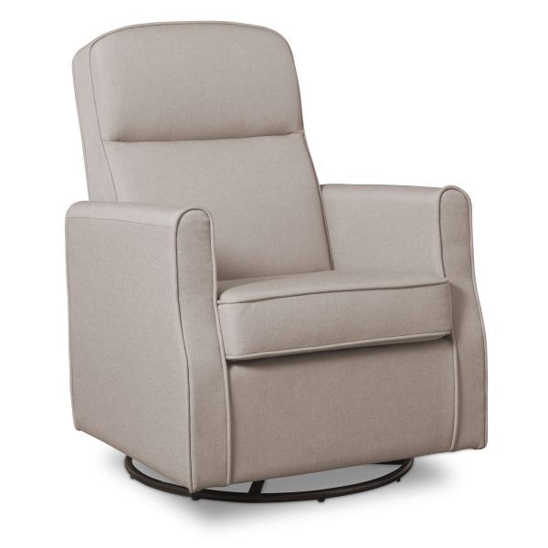 Delta Children Blair Slim Nursery Glider Swivel Rocker Chair, Taupe - new Sale