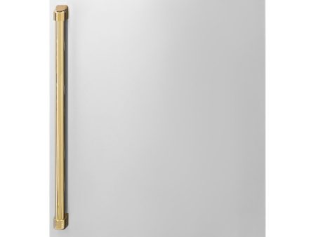 ZLINE Autograph Edition 24 in. Touchstone 151 Can Beverage Fridge With Solid Stainless Steel Door And Polished Gold Handle (RBSOZ-ST-24-G) Discount