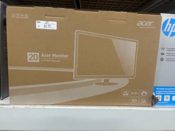 Acer - 19.5  LED HD Monitor - Black - open_box For Sale