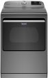 Maytag - 7.4 Cu. Ft. Smart Electric Dryer with Steam and Extra Power Button - Metallic Slate - display_model Supply