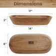 Wooden Dough Bowl – Handmade Decorative Bowls for Home Decor, Bathroom, Kitchen Counter & More - Acacia Wood Large Dough Bowl Fits Cosmetics, Keys & Other Knick Knacks – Great Boho Home Decorations - new For Cheap