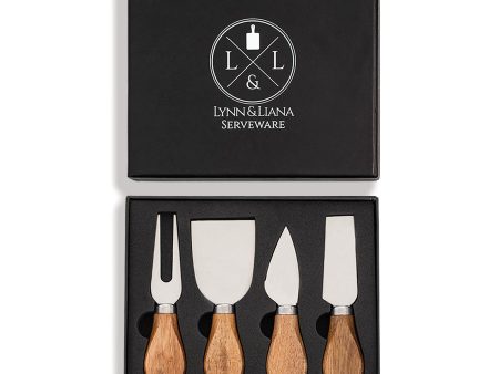 Lynn & Liana Designs 4-Piece Cheese Knife Set with Acacia Wood Handles Online now