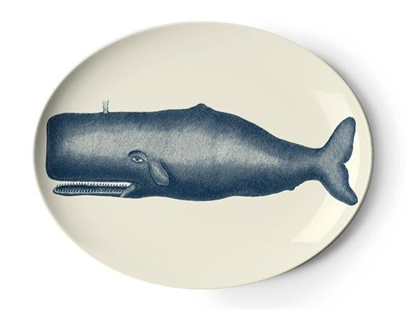 Scrimshaw Oval Moby Platter For Cheap