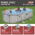 Coleman Power Steel 16 ft. x 10 ft. x 42 in. Oval Metal Frame Above Ground Pool Set - open_box Hot on Sale