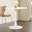 FurnitureR 31.5  Mid-Century Round Dining Table for 2-4 People with Pedestal Base for Home Office Living Room Kitchen Leisure, 31.5 inches, White - new Online