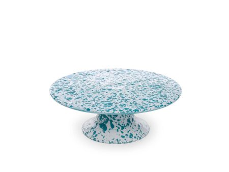 Cake Stand Enamelware Splatter Cheap