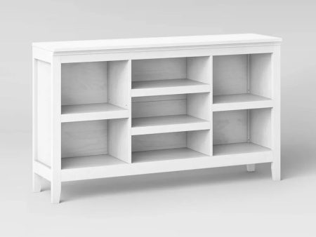 32  Carson Horizontal Bookcase with Adjustable Shelves White- Threshold - new Online