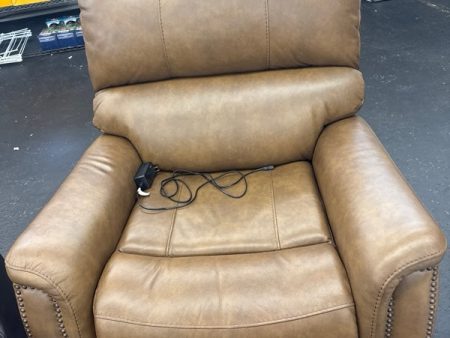 BENNETT LEATHER RECLINER - new For Sale