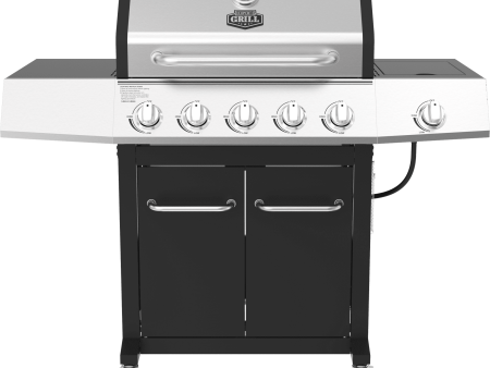 Expert Grill 5 Burner Propane Gas Grill with Side Burner - new Online Sale