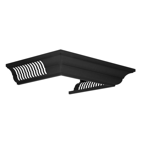 ZLINE Crown Molding in Black Stainless Steel with Built-in Bluetooth Speakers (CM6-BT-BSKBN) Supply