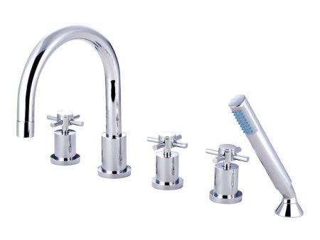 Kingston Brass Concord 5-Piece Roman Tub Faucet Supply