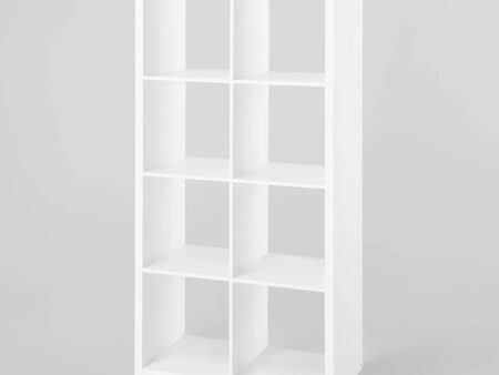 8 Cube Organizer White - Brightroom: Versatile Shelving Unit, MDF & Particle Board, Up to 30 lbs per Shelf - new For Sale