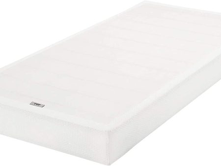 Amazon Basics Smart Box Spring Bed Base, 5-Inch Mattress Foundation - Twin Size, Tool-Free Easy Assembly - open_box Sale