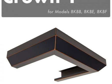 ZLINE Crown Molding 1 For Designer Wall Range Hood (CM1-8KBB E F) Sale