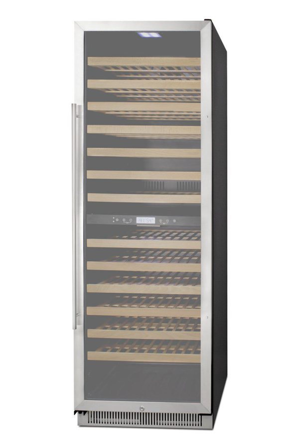 SUMMIT 24 in. 162-Bottle Dual Zone Wine Cellar (SWC1966B) For Sale