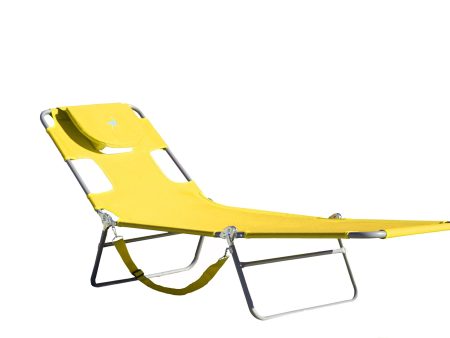 Ostrich 72  x 22  Chaise Lounge Portable Reclining Lounger, Outdoor Patio Beach Lawn Camping Pool Tanning Chair, Lime Green - open_box For Discount