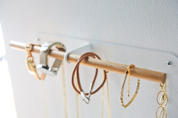 Wall-Mounted Jewelry Rack - Steel + Wood Online