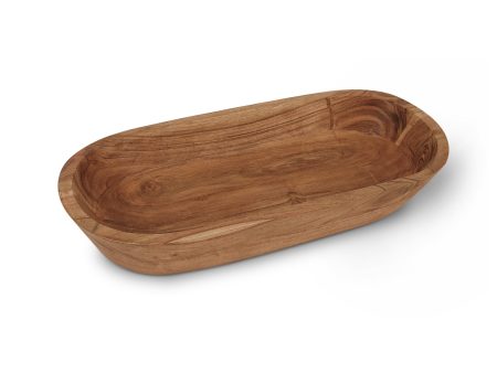 Wooden Dough Bowl – Handmade Decorative Bowls for Home Decor, Bathroom, Kitchen Counter & More - Acacia Wood Large Dough Bowl Fits Cosmetics, Keys & Other Knick Knacks – Great Boho Home Decorations - new For Cheap