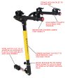 MaxxHaul 50025 Hitch Mount 2 Bike Rack For Cars, Trucks, SUV s, Minivans - 100 lb. Capacity - open_box Hot on Sale