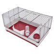 Midwest Homes for Pets Deluxe Rabbit & Guinea Pig Cage, X-Large, White & Red; 47.2 x 19.7 x 23.6 Inc - open_box on Sale