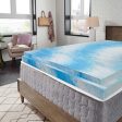 Sealy - Essentials 3 Inch Mattress Topper, Queen - Blue - open_box Supply