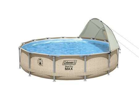 Coleman Steel Pro Max 14  x 33  Round Metal Frame Above Ground Pool Set - new For Discount