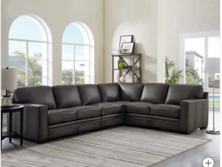 Luca 4-piece Top Grain Leather Sectional - new Fashion