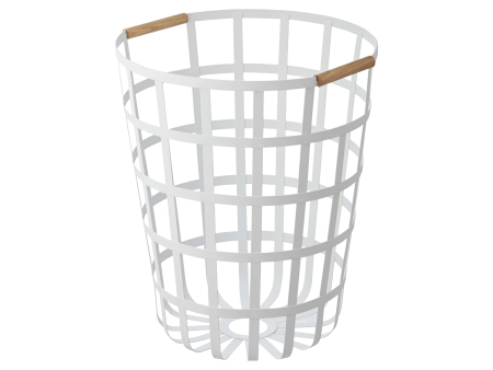 Wire Basket (18  H)  - Steel + Wood Cheap