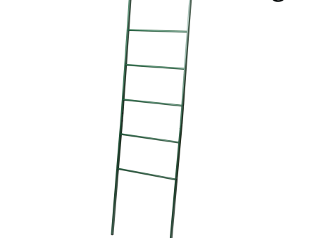 Leaning Storage Ladder (63  H)  - Steel - Forest Green Supply