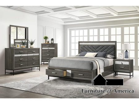 Voleta Gray Queen Bedroom Set 5 Piece - new Sale