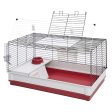 Midwest Homes for Pets Deluxe Rabbit & Guinea Pig Cage, X-Large, White & Red; 47.2 x 19.7 x 23.6 Inc - open_box on Sale