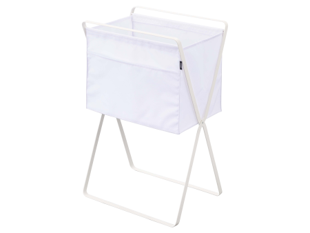 Elevated Laundry Hamper - Steel Fashion