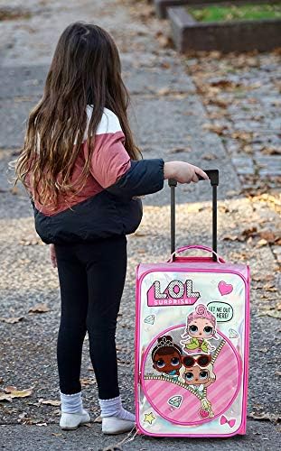 LOL Rolling Suitcase with Wheels for Girls, Hardside Travel LOL Surprise Luggage - open_box Supply