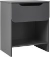 Walker Edison Modern 1-Drawer Simple Nightstand, 20 Inch, Dark Grey - display_model Cheap