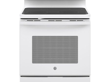 GE - 5.3 Cu. Ft. Freestanding Electric Range with Self-cleaning - White - display_model Online Sale