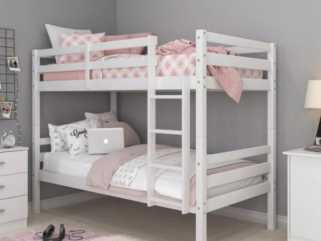 Campbell Wood Twin Over Twin Bunk Bed - open_box For Cheap