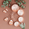 Rose Gold Measuring Cups n  Spoons 8 Piece Set Online now