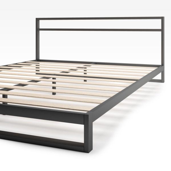 Trisha Metal Platform Bed Frame with Headboard For Cheap