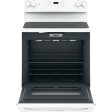 GE - 5.3 Cu. Ft. Freestanding Electric Range with Self-cleaning - White - display_model Online Sale