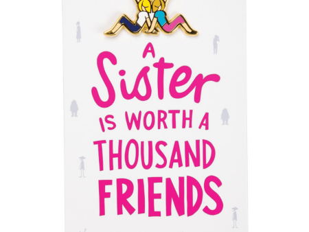 A Sister Is Worth A Thousand Friends - Apron Pin Online