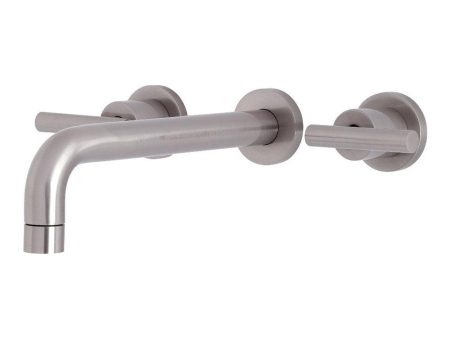 Kingston Brass Manhattan Two-Handle Wall Mount Tub Faucet on Sale