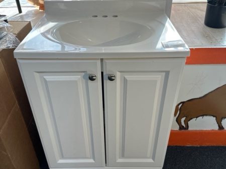 18 Inch White Bathroom Vanity - new Cheap