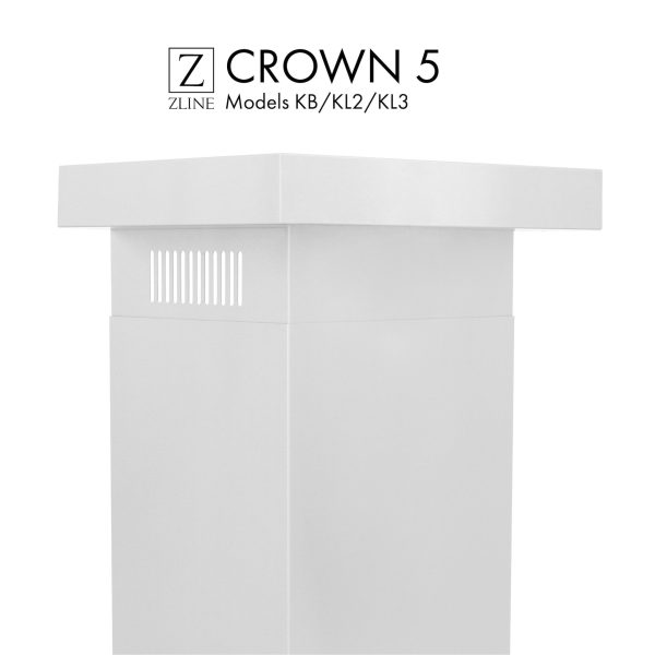 ZLINE Crown Molding #5 For Wall Range Hood (CM5-KB KL2 KL3) on Sale