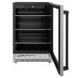 ZLINE Autograph Edition 24 in. Monument 154 Can Beverage Fridge in Stainless Steel with Matte Black Accents (RBVZ-US-24-MB) Online Hot Sale