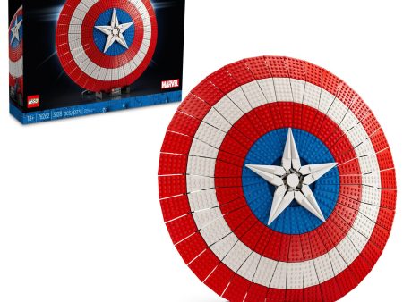 LEGO Marvel Captain America’s Shield 76262 Model Kit for Adults, Collectible Replica of Captain America’s Iconic Shield, This Disney Marvel Building Set for Adults Makes a Great Graduation Gift - open_box Supply