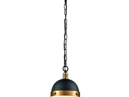 Elk Home 14474 1 Harmelin 7   Wide 1-Light Mini Pendant in Matte Black - open_box For Sale