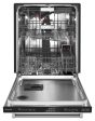 KitchenAid - 24  Top Control Built-In Dishwasher with Stainless Steel Tub, FreeFlex, 3rd Rack, 44dBA - Stainless Steel - display_model For Sale